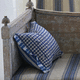 outdoor cushion / rectangular / plaid / toile de jouy-pattern