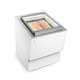 counter refrigerated display case / for shops / ice cream