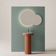 free-standing washbasin / clay / custom / refractory