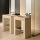 free-standing washbasin / stone / stainless steel / with towel rack