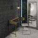 contemporary chair / indoor / outdoor / lacquered metal