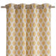 eyelet curtain / patterned / linen / cotton