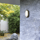 contemporary wall light / indoor / brass / oval