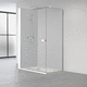 swing shower screen / fixed / rectangular / corner