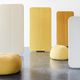hanging acoustic panel / free-standing / for room divider / fabric