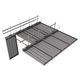 metal suspended ceiling / panel / radiant / with hidden framework