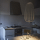 pendant lamp / aluminum / steel / contemporary