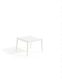 contemporary coffee table / sandstone / aluminum base / square