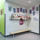 wall-mounted coat rack / contemporary / steel / locker room