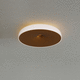 contemporary ceiling light / round / glass / aluminum