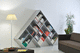 original design bookcase / metal / white