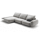 modular sofa / contemporary / fabric / leather