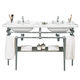 chrome washbasin stand