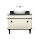 free-standing washbasin cabinet / wooden / contemporary