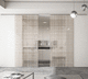 interior door / tempered glass / sliding / contemporary