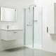 folding shower screen / curved / for alcoves