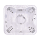 built-in hot tub / rectangular / 4-seater / home