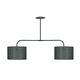 pendant lamp / lacquered metal / fabric / contemporary