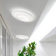 contemporary ceiling light / round / fabric / LED