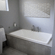 freestanding bathtub / for homes / contemporary / composite