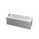 free-standing bathtub / professional / composite / white