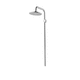 wall-mounted shower head / round / rain