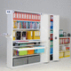 contemporary shelf / metal / commercial / for office