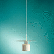 pendant lamp / chrome / contemporary / corded