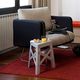 contemporary side table / aluminium / cardboard / aluminum base