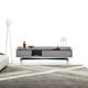 contemporary TV cabinet / wooden / metal