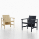 contemporary armchair / molded plywood / plywood / ash