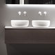 countertop washbasin / Cristalplant® / round / contemporary