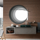 wall-hung washbasin cabinet / HPL / contemporary / without door
