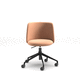 leather task chair / fabric / on casters / swivel