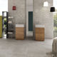 porcelain stoneware tile / matte / natural finish / indoor