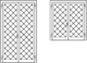 removable security grill / for doors / for windows / steel