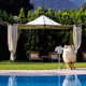 galvanized iron gazebo / PVC roof / metal frame