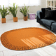 contemporary rug / plain / wool / oval