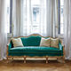 Louis XV style sofa / fabric / beech / 3-seater