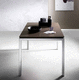 contemporary table / particle board / laminate / ABS