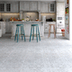 HDF laminate flooring / floating / tile look / home