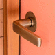 door handle / aluminum / bronze / polished stainless steel