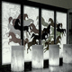 wall-mounted decorative panel / backlit / marble / polished