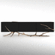 original design sideboard / lacquered wood / black