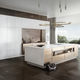 contemporary kitchen / wooden / island / lacquered