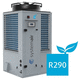air/water heat pump / industrial / other / with water heater