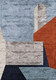 contemporary rug / geometric / bamboo fiber / rectangular