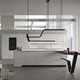 laminate kitchen / contemporary / stainless steel / aluminum