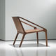 contemporary visitor armchair / wooden / commercial / with armrests