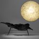 original design armchair / fiberglass / black